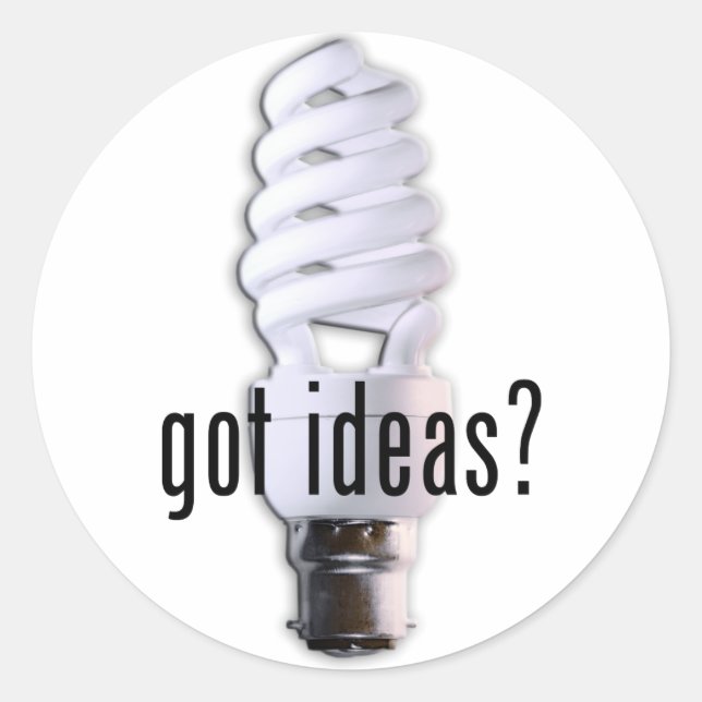 Adesivo Redondo Ideias obtidas? (Frente)