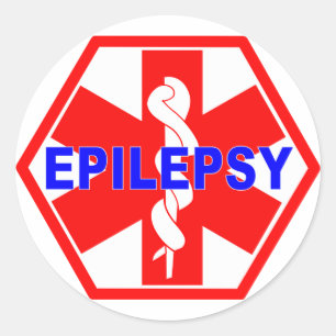 ADESIVO REDONDO IDENTIFICAÇÃO MÉDICA DA EPILEPSIA