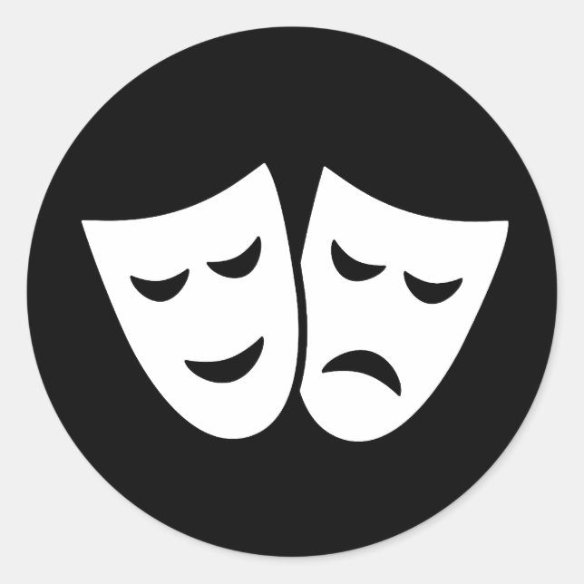 Adesivo Redondo Ideologia de Drama (Frente)