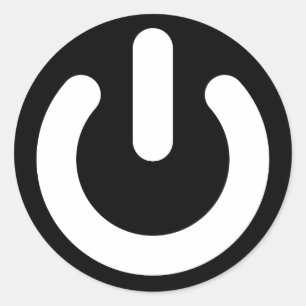 Adesivo Redondo Ideologia de potência do geek