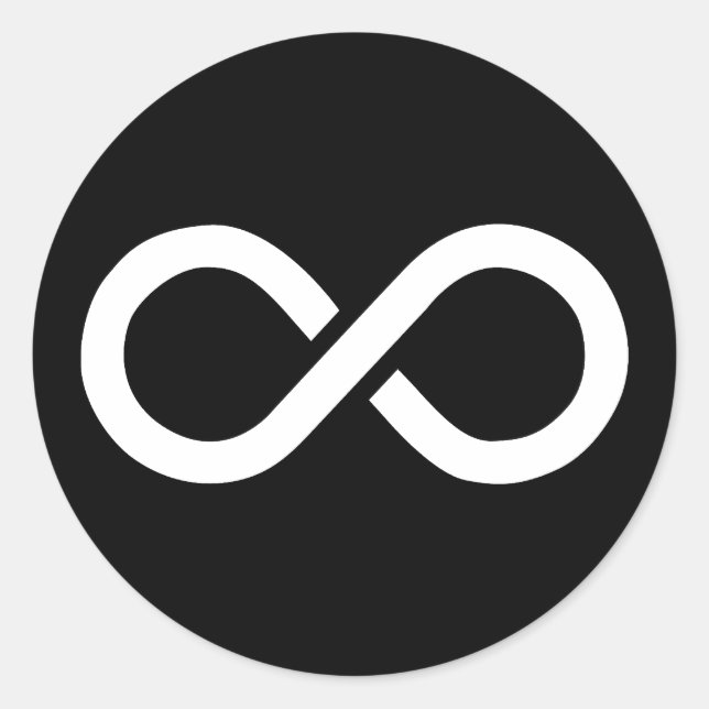 Adesivo Redondo Ideologia Infinita (Frente)