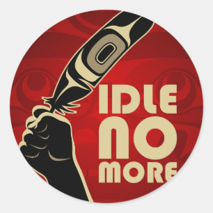Adesivo Redondo IdleNoMore