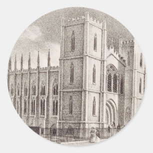 Adesivo Redondo Igreja Cristã Medieval