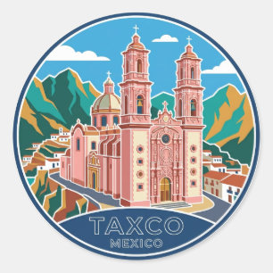 Adesivo Redondo Igreja de Santa Prisca México