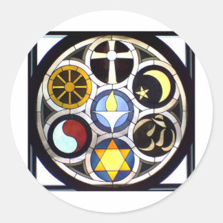 Adesivo Redondo Igreja Universitária Unitária Rockford, IL