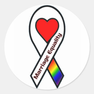 Adesivo Redondo Igualdade do casamento