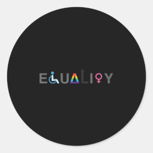 Adesivo Redondo Igualdade Lgbt Deficiência Lgbtq Aflito _1