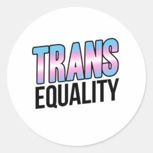 Adesivo Redondo Igualdade Trans