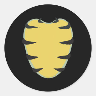 Adesivo Redondo Iguana Belly Chest Costume Verde Cuta Iguana Anima