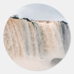 Adesivo Redondo Iguazu Falls Brasil / Argentina