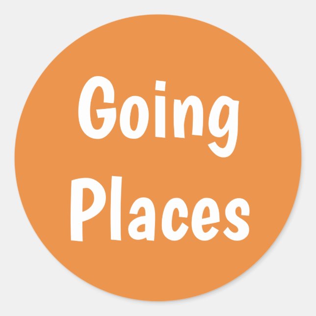 Adesivo Redondo Ik ga op reis ✈️ en neem mijn koffer mee (Frente)