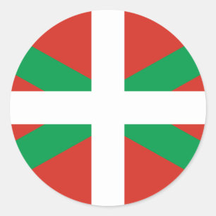 ADESIVO REDONDO IKURRIÑA DRAPEAU BASQUE EUSKADI FLAG VASCA