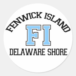 Adesivo Redondo Ilha de Fenwick