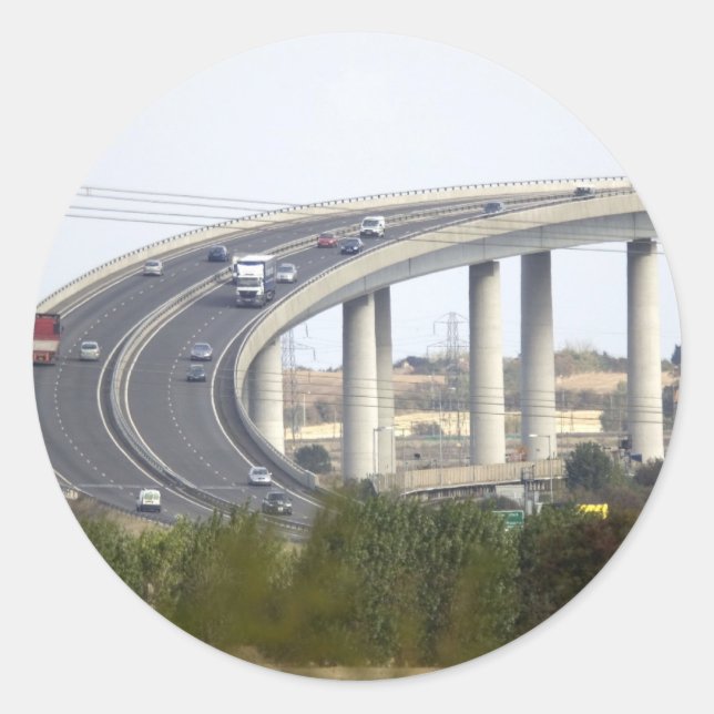 Adesivo Redondo Ilha de Sheppey (Frente)