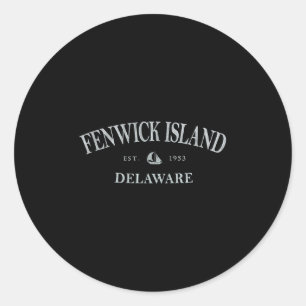 Adesivo Redondo Ilha Fenwick Delaware _ Ilha Fenwick De Sailbo