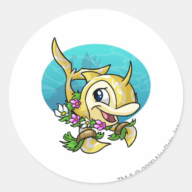 Adesivo Redondo Ilha Flotsam (Frente)