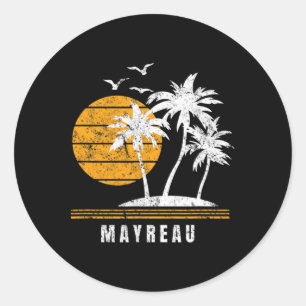 Adesivo Redondo Ilha Mayreau Ilhas de Barlavento Férias no Caribe