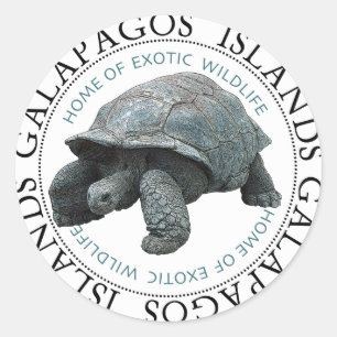 Adesivo Redondo Ilhas Galápagos