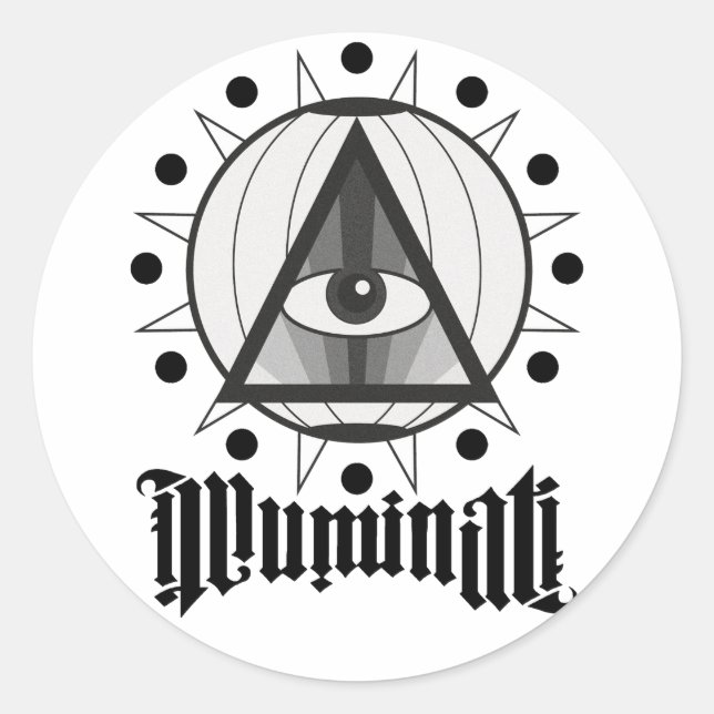 Adesivo Redondo Illuminati (Frente)
