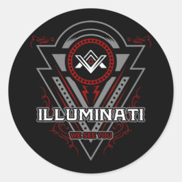 Adesivo Redondo Illuminati, Vemo-Nos Todos A Ver Olhos