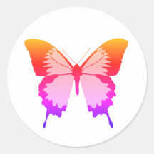 illusima Borboleta Arco-íris Branca