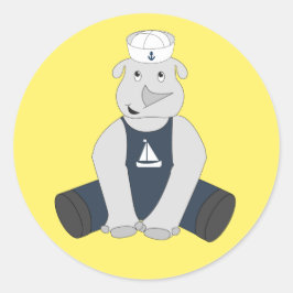 Adesivo Redondo Illusima Rhino Sailor Yellow