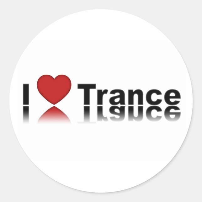 Adesivo Redondo ILoveTrance (Frente)