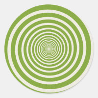 Ilusão óptica espiral verde