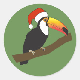 Adesivo Redondo ilusima Christmas Toucan
