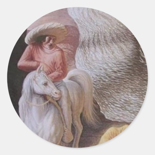 Adesivo Redondo Ilusões ópticas (Frente)