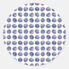 Adesivo Redondo Ilustração Geométrica da Fruta de Amorango