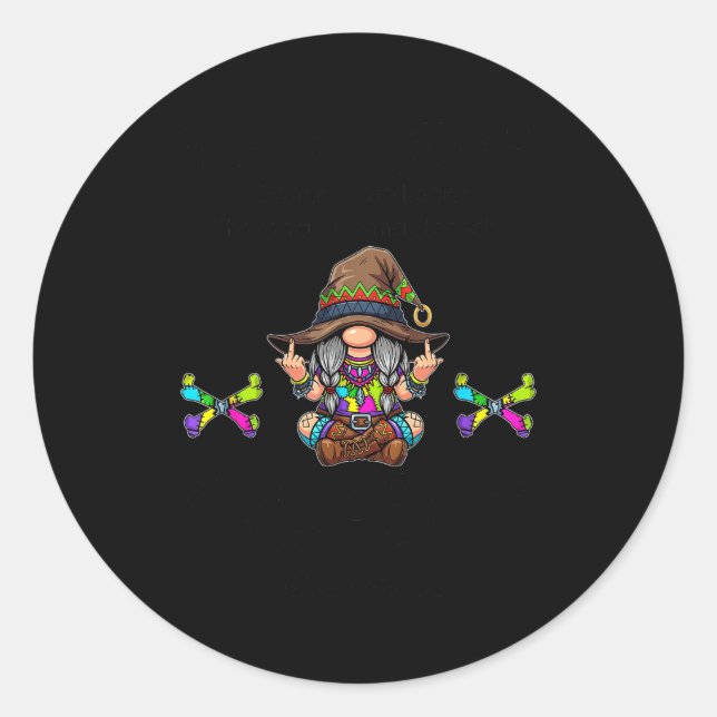 Adesivo Redondo I'm A Beautiful Intelligent Thoughtful Caring Hone (Frente)