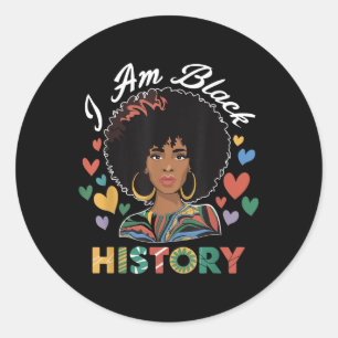 Adesivo Redondo Im Black History Month African American History Ce