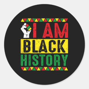 Adesivo Redondo Im Black History Month African American History Ce