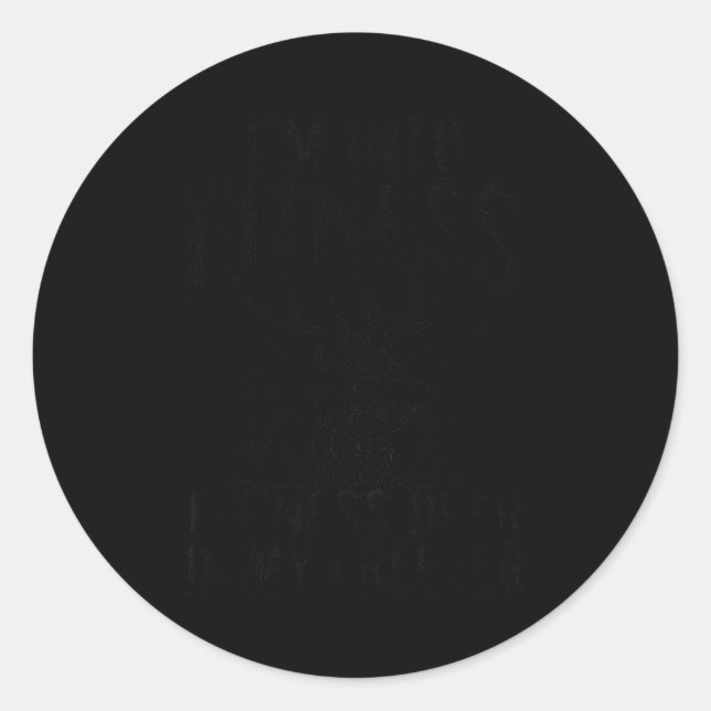 Adesivo Redondo I'm Into Fitness Fit'ness Deer In My Zer Deer Hunt (Frente)