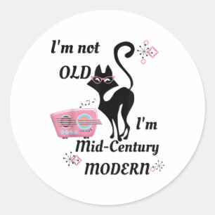 Adesivo Redondo Im Não Im Antigo Im Moderno Do Médio Do Século  Ca