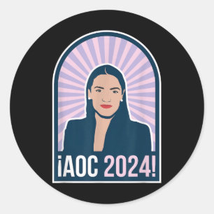 Adesivo Redondo Imagem Americana Aoc 2024