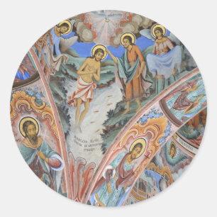 Adesivo Redondo Imagem de Fotografias por Igreja Religiosa