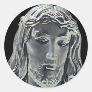 Adesivo Redondo Imagem de Jesus &W