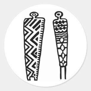 Adesivo Redondo Imagem gráfica Homem-BW