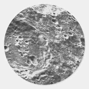 Adesivo Redondo Imagem lunar de Missão Artemis 1
