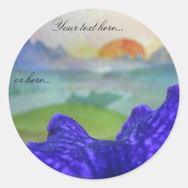 Adesivo Redondo Imagens do Arco-Íris Sunset Pictures Stickers (Frente)