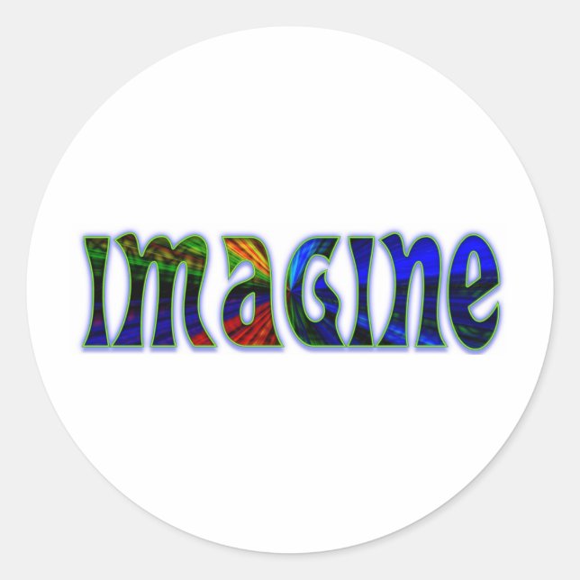 Adesivo Redondo Imagine (Frente)