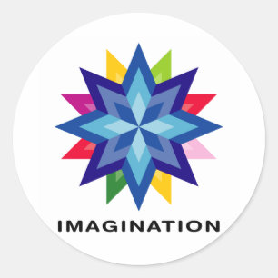 Adesivo Redondo Imagine Star