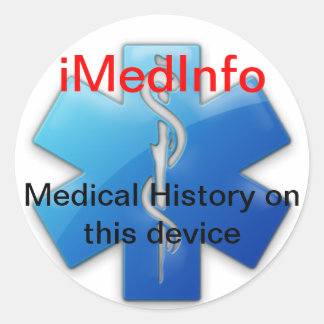Adesivo redondo iMedInfo