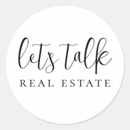 Adesivo Redondo Imóveis de Conversas de vamos