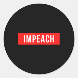 Adesivo Redondo Impeach 45º Presidente