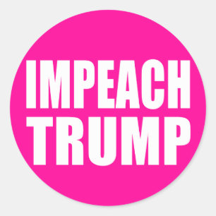 ADESIVO REDONDO "IMPEACH TRUMP"