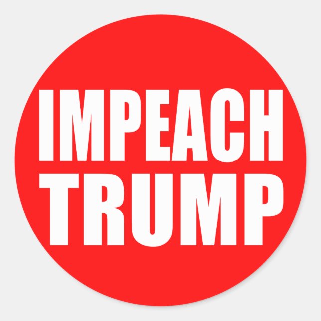ADESIVO REDONDO "IMPEACH TRUMP" (Frente)