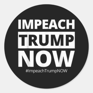 Adesivo Redondo Impeach Trump Agora Engraçado Trendência